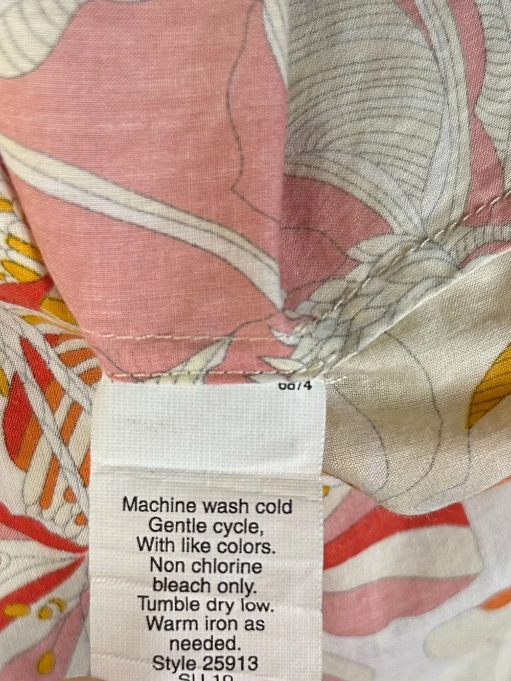 The Perfect Shirt for J. Crew Liberty of London Fabric Yellow Cream Floral Sz 6 - Picture 12 of 13